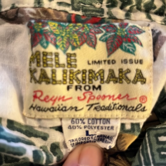 Reyn Spooner Christmas button down Shirt Santa 1/3 button up  size large L - Picture 10 of 10